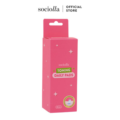 Bông Tẩy Trang (Bông Đắp Toner) Sociolla Daily Toning Pads Không Ngâm Tẩm Hóa Chất - Trơn 80 Miếng