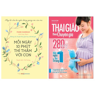 Sách - Combo 2 cuốn Mỗi ngày 10 phút thì thầm với con + Thai giáo theo chuyên gia 280 Ngày - Mỗi Ngày Đọc Một Trang