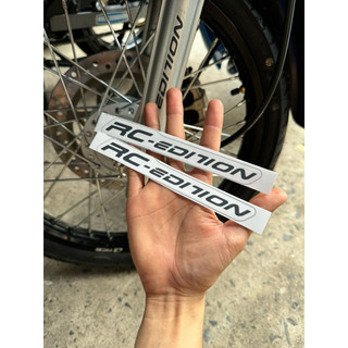 Tem dán phuộc Rc màu đen 1 cặp