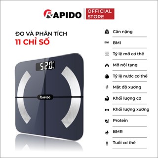 Cân điện tử sức khỏe thông minh SEKA/Rapido RSB02-S bluetooth, đo 10 chỉ số, bảo hành 12 tháng