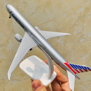 Máy bay mô hình b777 "american airlines" cao cấp 20cm màu sơn bóng đẹp