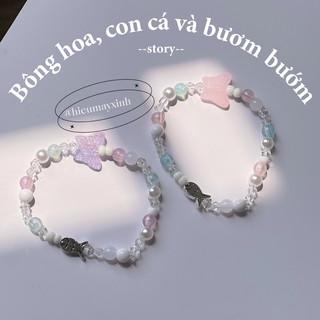 Vòng tay lấp lánh “ Hoa, cá và🦋 ” story🩵