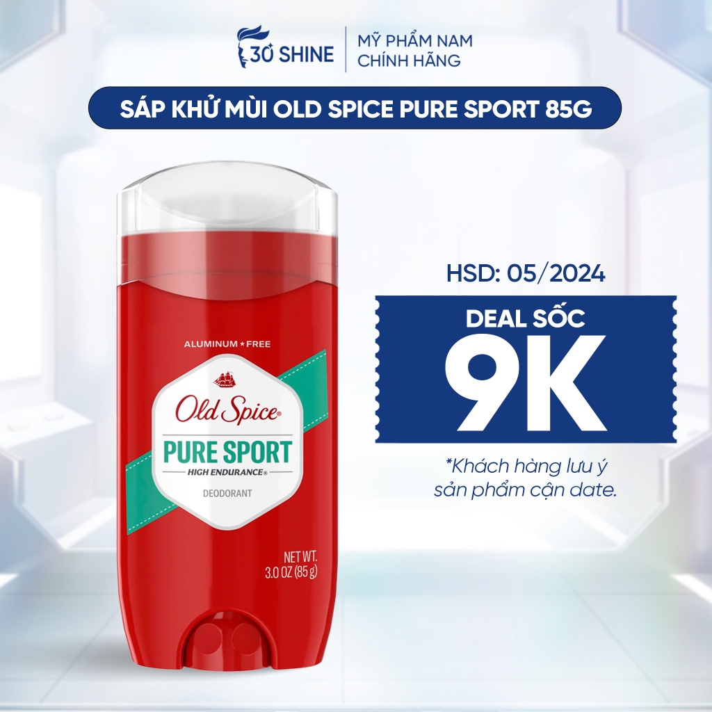 Lăn khử mùi nam 30Shine phân phối chính hãng Old Spice Pure Sport 85g