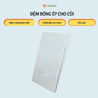 Đệm Cũi Vải Cho Bé GOLDCAT Size 60x120CM, Chất Liệu Bông Ép Tiêu Chuẩn 5cm Đàn Hồi Tốt Thấm Hút Mồ Hôi
