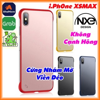 [Ảnh Thật] Ốp Lưng iPhone Xs Max Nhám Mờ Viền Màu Dẻo Không Cạnh Hông