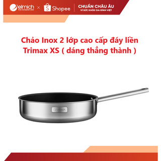 [LIFEMCMBP4 -12% đơn 250K] Chảo Elmich Inox 2 lớp cao cấp đáy liền Tri-max XS EL-3751 size 20cm