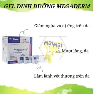 1 ống VIRBAC MEGADERM GEL ĂN DINH DƯỠNG MƯỢT LÔNG CHO CHÓ MÈO