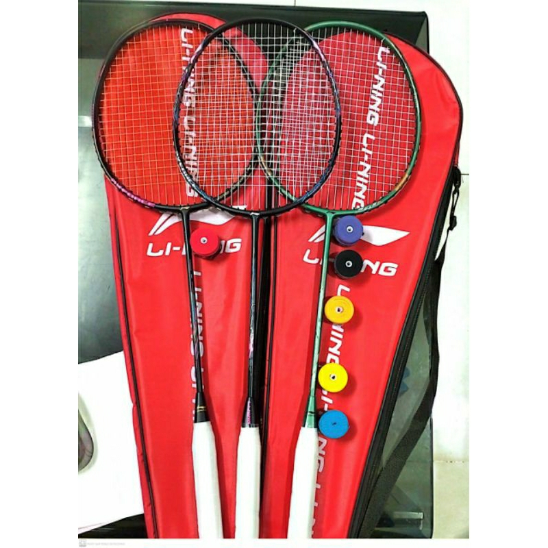 Vợt cầu lông *Lining căng sẵn 11 kg, căng max 12,5kg, tặng kèm quấn cán và bao vợt