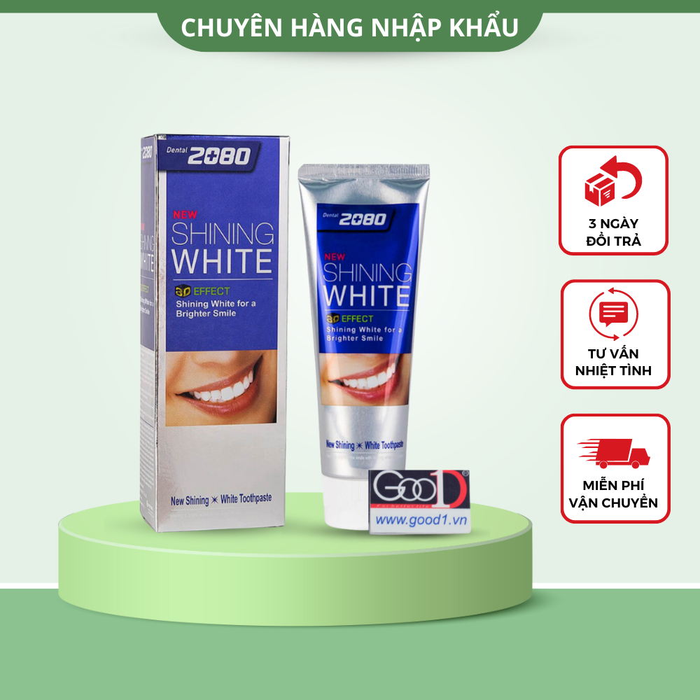 Kem Đánh Trắng Răng 2080 Shining White 3D Effect Hàn Quốc