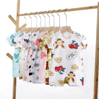 Áo liền quần cho bé sơ sinh Body đùi cotton cho bé trai bé gái Quảng Châu xuất Hàn SLH04