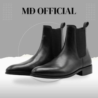 Giày da chelsea boots MĐ G1071 da lì chống gãy loại tốt