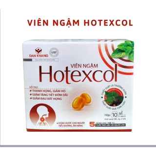 viêm ngậm thanh họng HOTEXCOL (hộp 10 vĩ/ 4 viên)