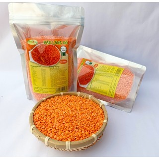 500g đậu lăng đỏ hữu cơ, không biến đổi gen - date mới