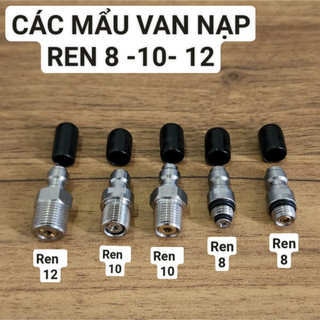 Van nạp 1 chiều, van nạp 1 chiều ren 8, van nạp 1 chiều ren 10, van nạp 1 chiều ren 12