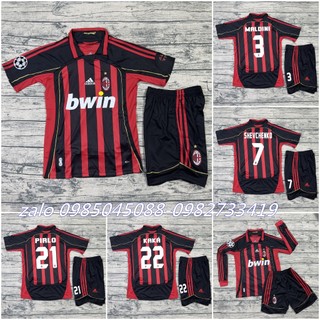 QUẦN ÁO BÓNG ĐÁ CLB AC MILAN-BẢN 2007-VẢI GAI THÁI SIÊU CẤP