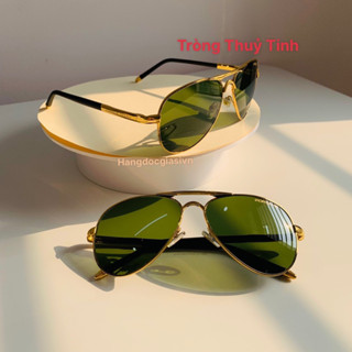 Kính râm nam Porsche P8503 gọng vàng tròng thuỷ tinh