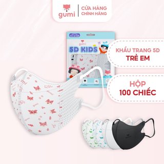  Khẩu trang trẻ em 5D Gumi 3 lớp mask kháng khuẩn lọc bụi PM 2.5