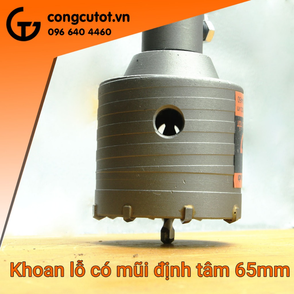 Mũi khoan rút lõi bê tông chuôi gài chính hãng INGGO cỡ ø50-100mm khoan gạch men, lỗ tường dễ dàng