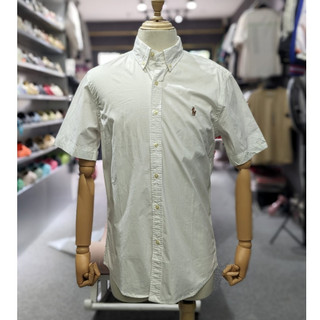Áo Sơ mi classic tay ngắn Polo Ralph Lauren Classic Fit Chambray shirt màu trắng