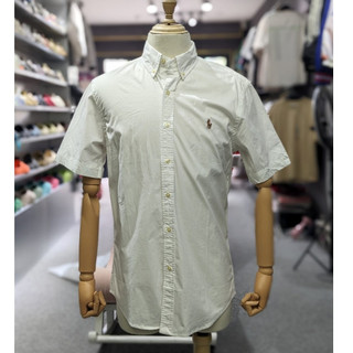 Áo Sơ mi classic tay ngắn Polo Ralph Lauren Classic Fit Chambray shirt màu trắng