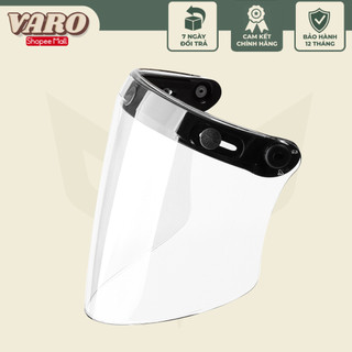 Kính Flat Gắn Nón 3/4 VARO Che Full Mặt - chống trầy