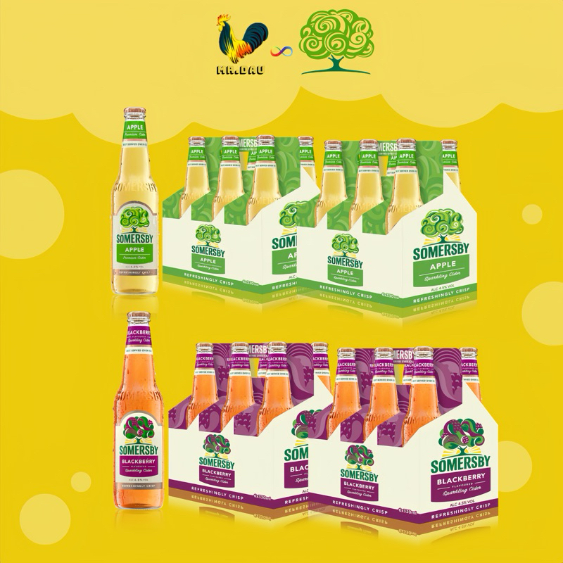 Somersby Cider - 12 chai x 330ml