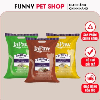 15L Cát vệ sinh cho mèo Lapaw, cát đất sét cho mèo khử mùi tốt - Funny Pet Shop