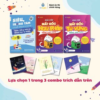 (Chương trình mới) Combo HỌC GIỎI TOÀN DIỆN Lớp 9 dành cho 2k10 - Nhà sách Ôn Luyện