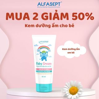 Kem Bôi Da Em Bé ALFASEPT Lemond Baby Cream Dưỡng Ẩm Và Làm Dịu Vết Mẩn Ngứa, Sưng Tấy Tuýp 50ml