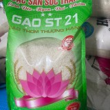 GẠO ST21 BAO 5KG CHO CƠM DẺO, MỀM, THƠM