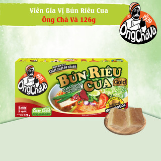 Viên Gia Vị Bún Riêu Cua Ông Chà Và Gold 126g (Crab Chowder Rice Noodle Soup Cubes)