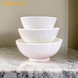 Combo bộ 3 tô sứ trắng không hiệu 15cm,,Set 3 tô sứ trắng 6 inch K-H