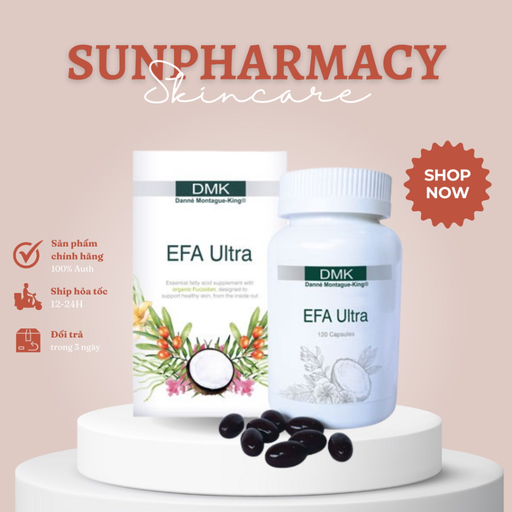 [Hàng công ty] DMK EFA Ultra - Viên Uống Đẹp Da Chống Lão Hóa Cân Bằng Nội Tiết Giảm Mụn Cơ Thể 120v