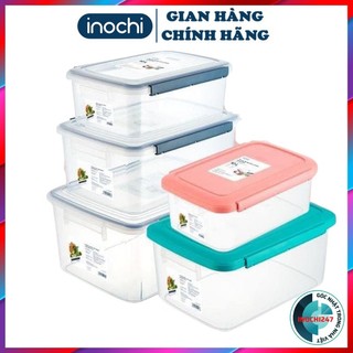 Thùng nhựa thực phẩm inochi 30L Nắp đậy kín khí giữ thực phẩm luôn tươi ngon, Giao màu ngẫu nhiên