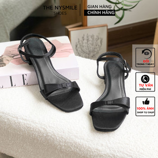 Giày sandals nữ 3p quai ngang, dép sandals nữ bigsize quai hậu - thenysmile - puntie