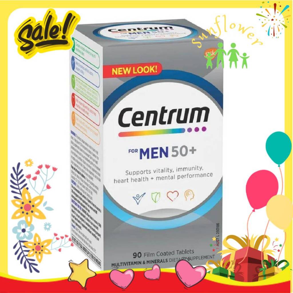 Vitamin tổng hợp cho nam giới trên 50 tuổi Centrum Men 50+ 90 viên của Úc