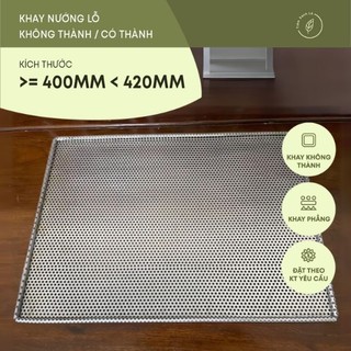 (>= 400 mm, < 420 mm) [Hàng đặt trước] Khay lỗ - Khay lò nướng, lò sấy - Kích thước theo yêu cầu
