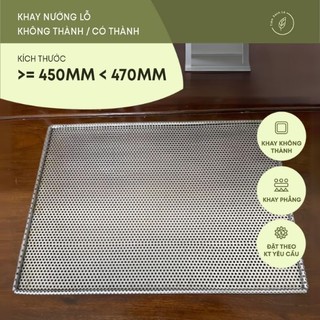 (>= 450 mm, < 470 mm) [Hàng đặt trước] Khay lỗ - Khay lò nướng, lò sấy - Kích thước theo yêu cầu
