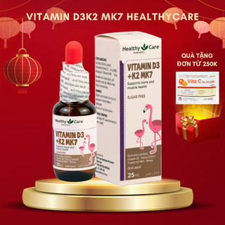 Vitamin D3 K2 MK7 Healthy Care hỗ trợ xương chắc khoẻ, tăng sức đề kháng cho trẻ em nhập khẩu chính hãng (hộp /25ml)