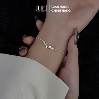 Lắc tay dành cho Nữ mặt lá bách quả- 100% làm từ Bạc Ý trắng sáng lấp lánh-Hot nhất 2024| LT953 JULI