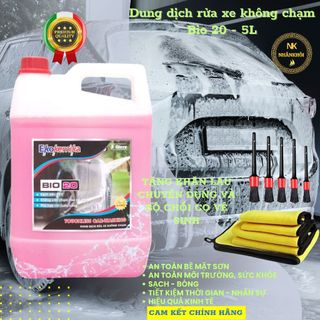 Dung dịch rửa xe không chạm Nước rửa xe bọt tuyết chính hãng Ekokemika Bio 20 loại 5 lít