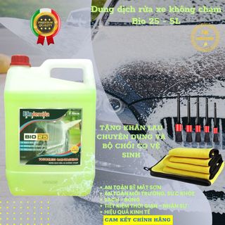 Dung dịch rửa xe không chạm Nước rửa xe bọt tuyết chính hãng Ekokemika Bio 25 loại 5 lít