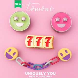  Charm Dép Jibbitz Crocs Kim Loại Sang Xịn Hoạ Tiết Nhiều Màu Sắc - TM66 