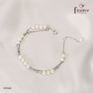 Lắc tay ngọc trai thật, bạc quý kim với thiết kế tinh xảo, thanh lịch - WF068 - Finifer by Hoang Gia Pearl