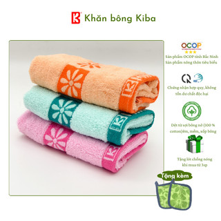 Khăn Mặt Màu Trơn MIHU (Thương Hiệu KIBA) Cỡ Nhỏ 28x48cm Loại Mỏng Nhẹ, Chất Cotton Thấm Hút, Màu Trơn, Giá Rẻ