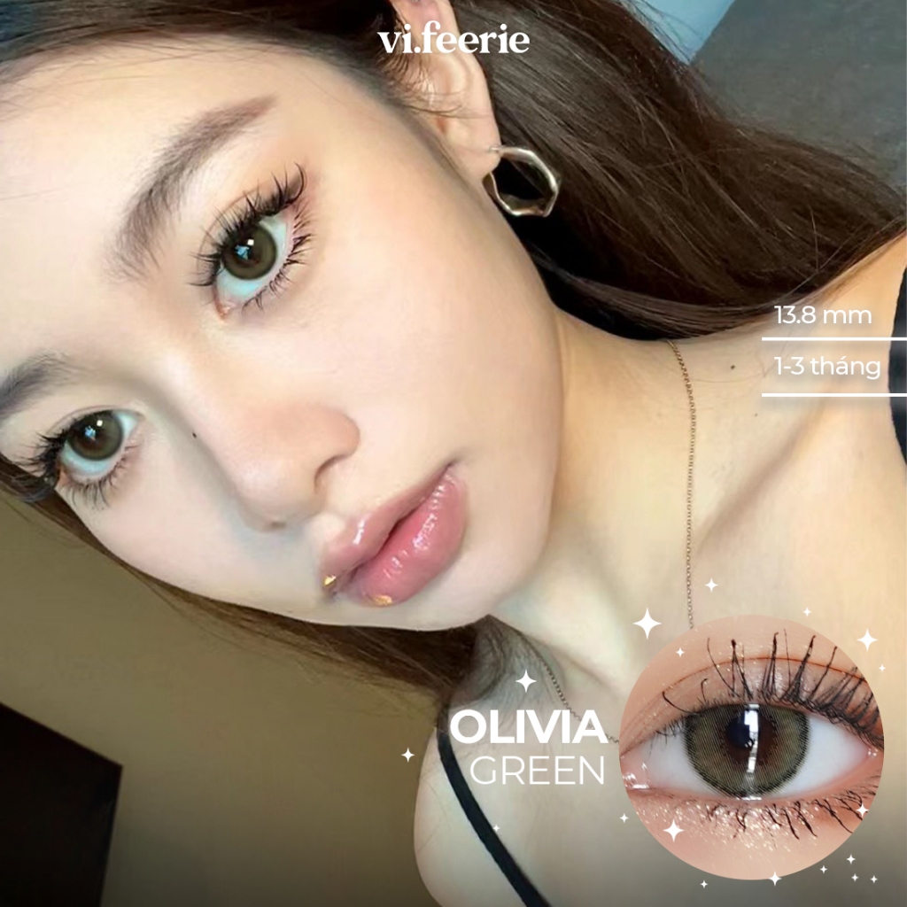 Kính áp tròng (lens) Olivia Green có độ-VF Lens