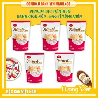 Bánh yến mạch Oatmeal Richy, bánh yến mạch sữa, đồ ăn vặt, bánh kẹo đãi Tết