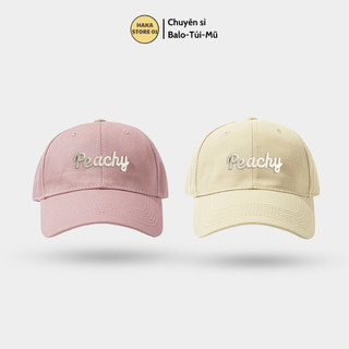 Mũ Lưỡi Trai Peachy Cotton Thêu Chữ  Thời Trang Dành Cho Nam Và Nữ,Nón kết fom chuẩn