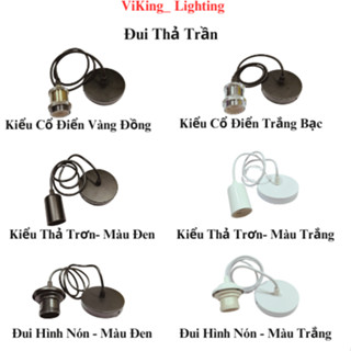  Đui Đèn Thả Trần Đui Đèn Treo Đèn Mây Đui E27 Trang Trí Decor Quán Cà Phê Trà Sữa Nhà Hàng Home stay 