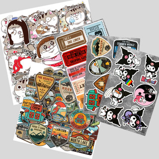 Sticker dán mũ bảo hiểm, laptop chống nước cao cấp siêu cấp cute